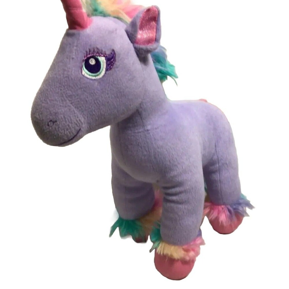 Build A Bear Plush Purple Rainbow Unicorn - Beary Fairy Friends